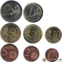 (2015) Набор монет Евро Испания 2015 год   UNC